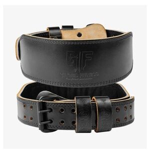 Genghis Fitness Weight Lifting Belt Leather, Fits Men’s 30-33,Padded Lumbar